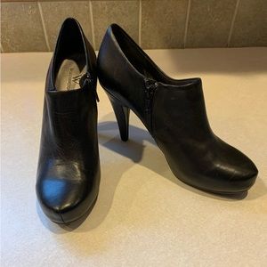 Black Leather Booties